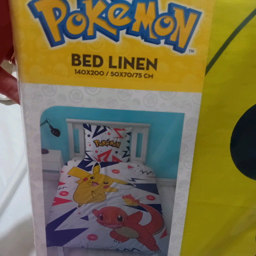 Pokemon duvet cover and pillowcase new
