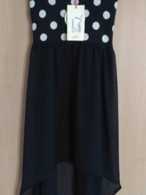 Dress new, sizes S/M and M/L, black and white polka dots