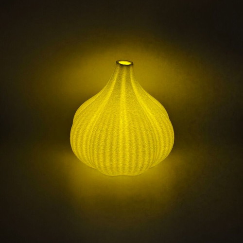 3D Printed Mini Garlic Vase New with LED Light Decoration