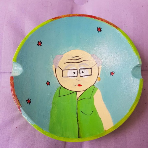 Handmade South Park Mr. Garrison Ashtray new