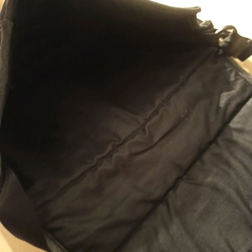 Baby bag Moni like new, black with stitching and mesh pockets