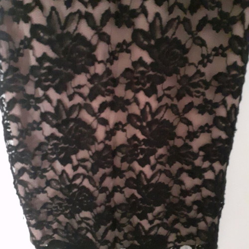 Black lace dress Kikiriki like new, size S, mini with 3/4 sleeves and V neckline