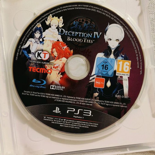 Deception IV Blood Ties PS3 used