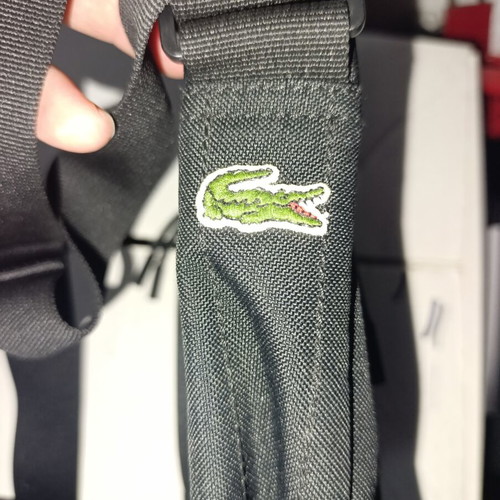 Lacoste crossbody bag like new, black