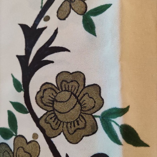 Handpainted wall panel band like new