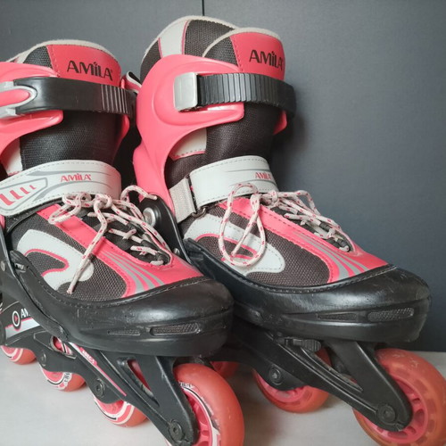 Amila Kids Rollers Adjustable Size 34-37 Used