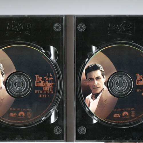 The Godfather DVD collection used with three movies and special features