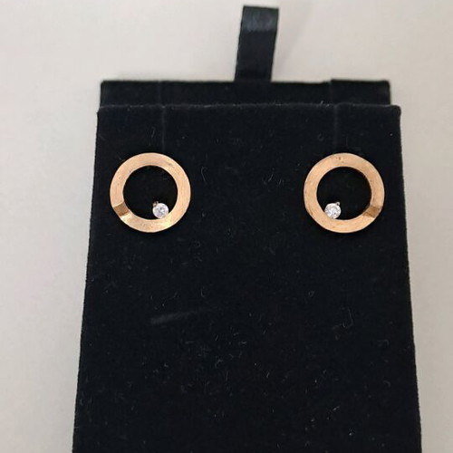 Jools earrings made of gold-plated silver with zircon like new