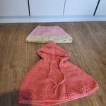 Handmade knitted children's capes, 3-7 years, 2 pieces