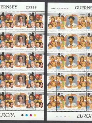 Guernsey 1996 Europa CEPT σετ σε πλήρη φύλλα καινούργιο