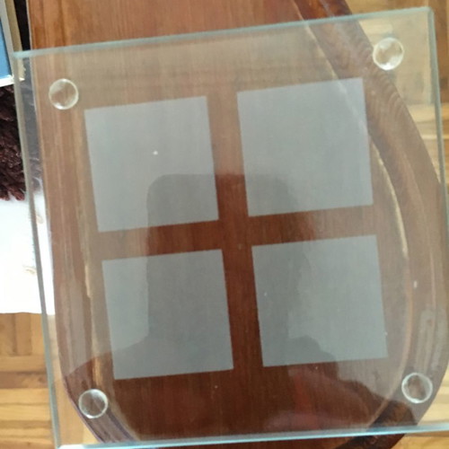 Glass coasters new, 2 boxes, 4 pieces