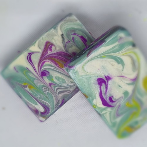 Handmade Botanical Lavender Swirl Decorative Aromatic Soap new