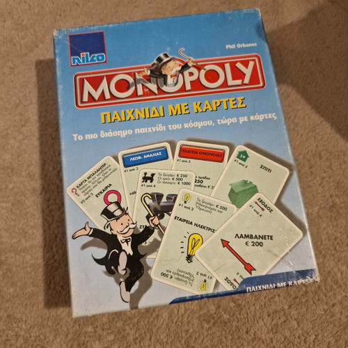 Monopoly travel edition used with cards