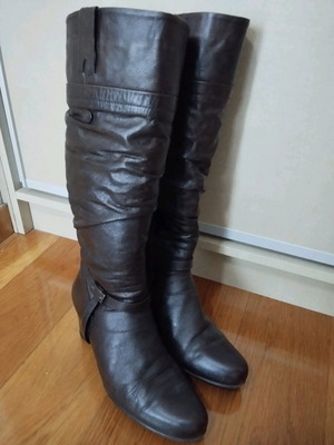 Boxer brown leather boots used, size 39