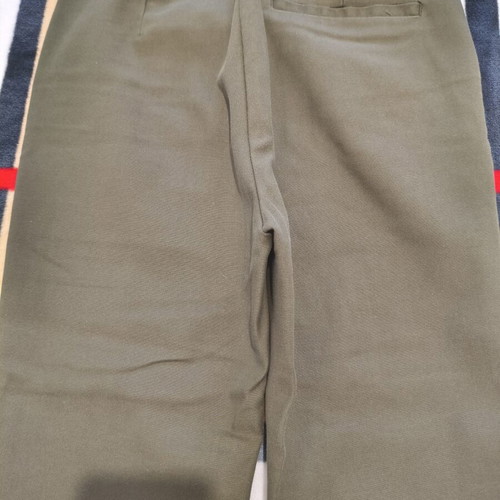 Celestino high-waisted fabric pants size M khaki green like new