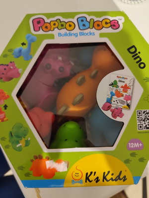 Popbo Blocs Dino Building Blocks by K's Kids new