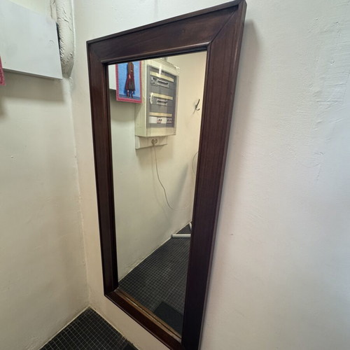 Full-Length Wall Mirror with Wooden Frame like new