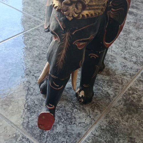 Wooden elephant figurine from Africa