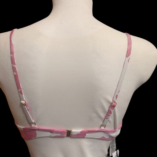 Guess bikini top new, size M, white pink
