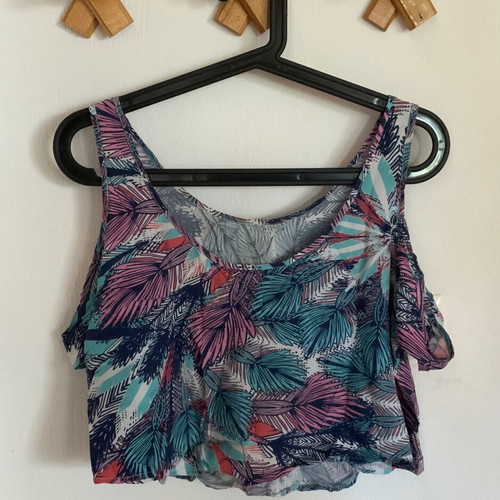 Crop top Minkpink like new, size Small, multi colour