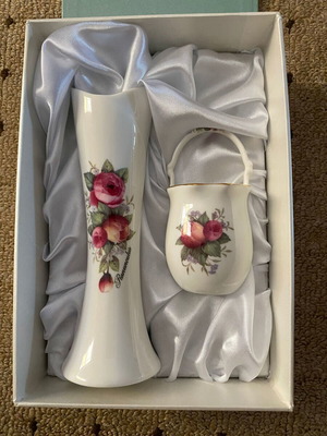 Topmate porcelain vase gift set, 2 pieces