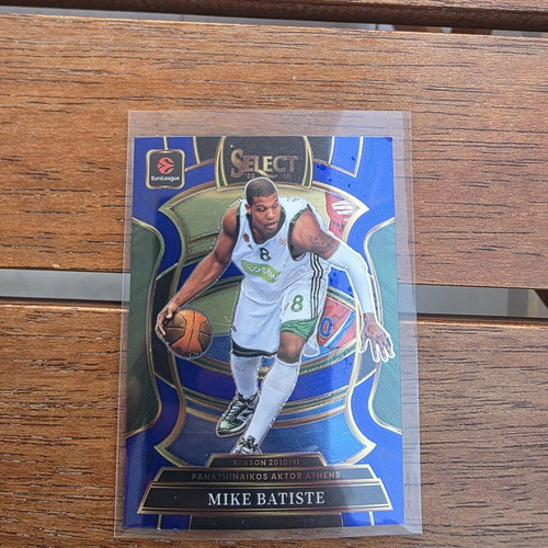 Mike Batiste Panathinaikos Select blue Prizm basketball card
