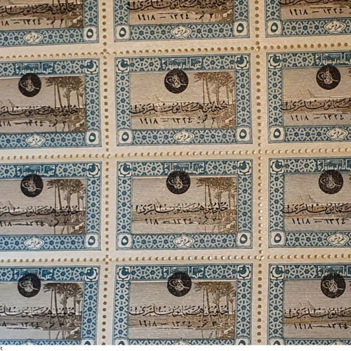 Turkey 1920 stamp blocks, 2 pieces with error, new