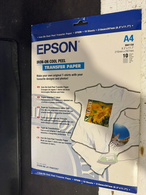 Epson Iron-On Cool Peel Transfer Paper new iron-on transfer paper