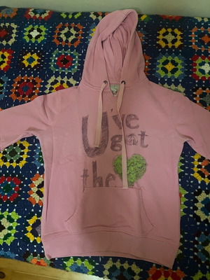 3Guys women's pink sweatshirt like new, size small