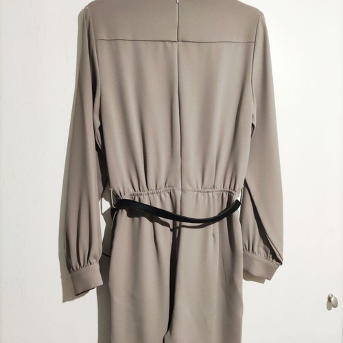 Regalinas one-piece jumpsuit like new, grey and beige with belt