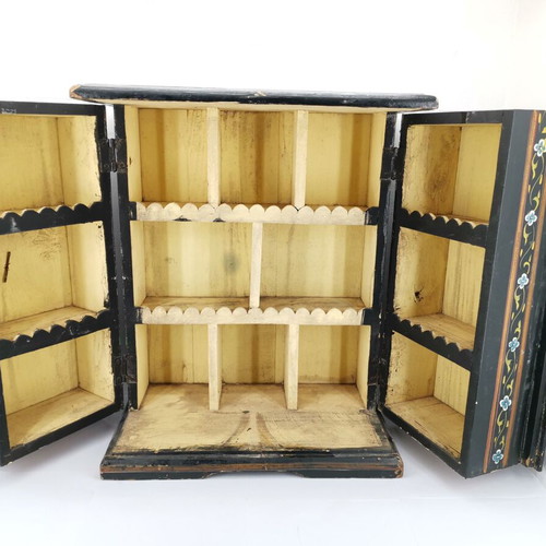 Small Indian Style Cabinet with Two Doors used, 1950s