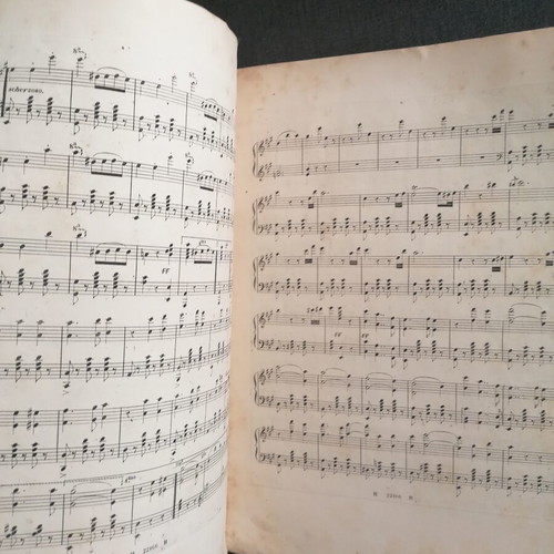 Valzer sheet music used, Italian edition circa 1850