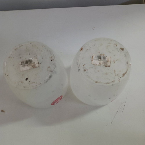 Plastic orchid pots used, set of 2 pieces