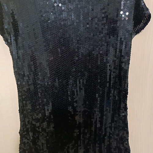 Mini dress blouse with black sequin used, Abysse, size M