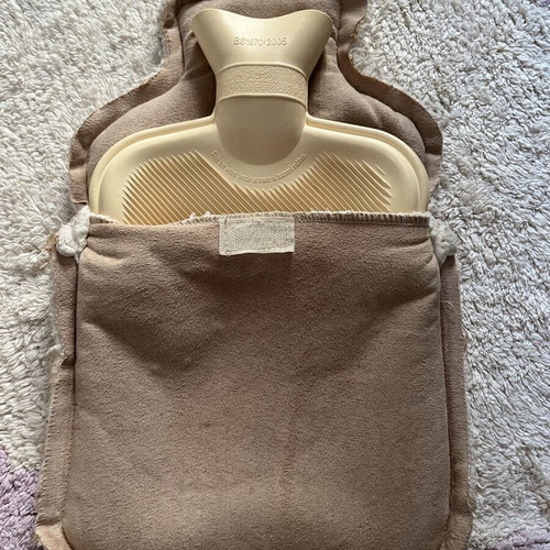 Primark hot water bottle used with fabric cover