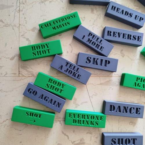 3D Printed Toy Blocks Like New With Messages
