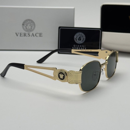 Versace Gold Medusa Vintage Edition sunglasses new, green lenses