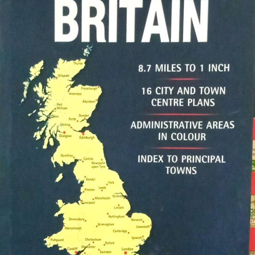 Collins 2004 Map of Britain like new