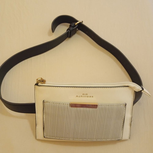 Achilleas Accessories waist bag like new, white and black