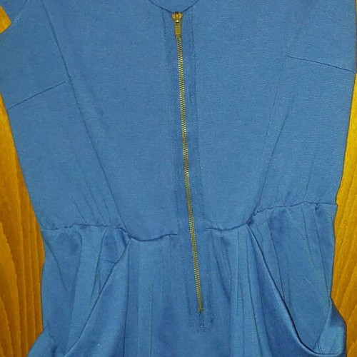 Mini dress used, blue, size S 36