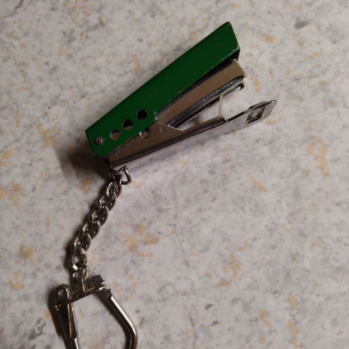 Vintage stapler keychain