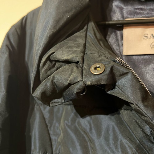 Salco Italian jacket like new, quilted with belt, size 48