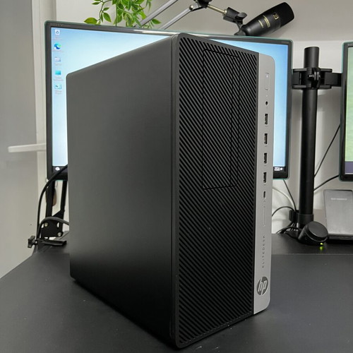 HP Elitedesk 705 G4 MT Desktop PC used with Ryzen 3 PRO 2200g, 8GB RAM, 256GB NVMe SSD