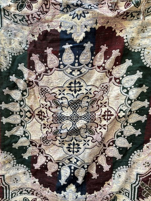 Kilim used for bed or table without damage