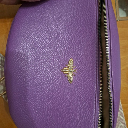 Banana crossbody bag like new, purple