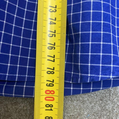 Ralph Lauren long sleeve shirt XL, dark blue white checked, dark blue pony