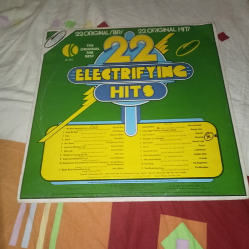 22 Electrifying Hits vinyl record used, pop compilation 1974