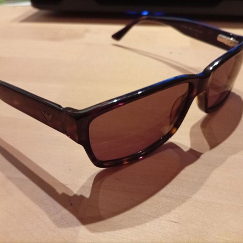 Emporio Armani sunglasses used, brown lens, size S, with case and cloth