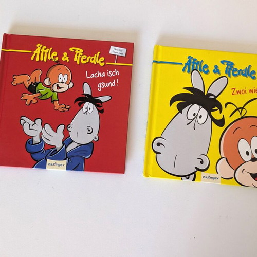 Äffle & Pferdle German Comic Set like new, 2 hardcover books