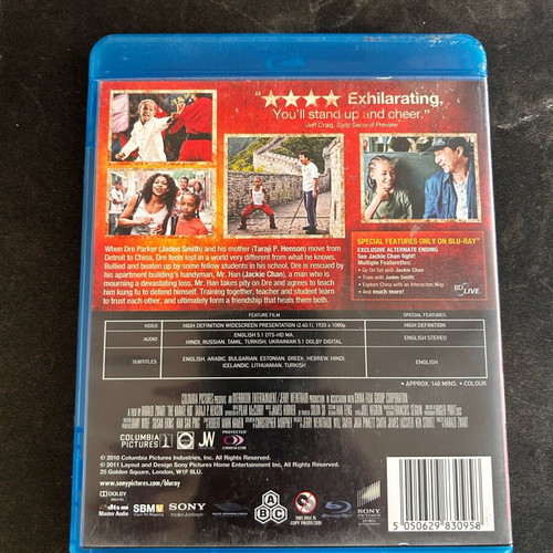 The KarateKid Blu-ray used with Greek subtitles